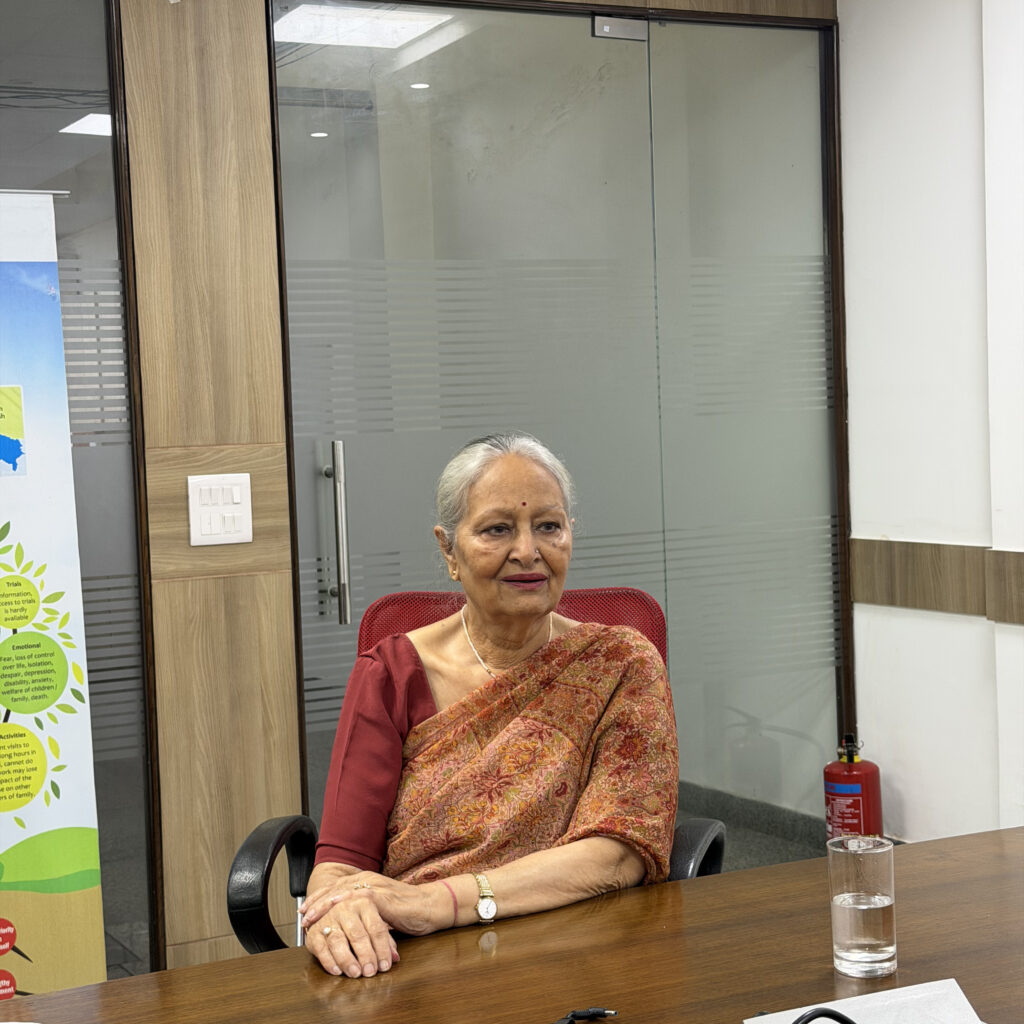 Mrs. Renuka Prasad, Honorary Secretary, Indian Cancer Society Delhi
